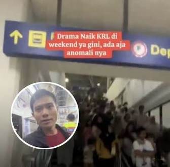 Viral di Stasiun Manggarai, Pria Ditegur Ibu gegara Dianggap Salah Jalur di Tangga KRL