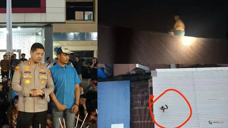 Dramatis! Diduga Bandar Narkoba di Makassar Kabur ke Atap Seng Berjam-jam, Polisi Sita Sabu dan Uang Rp50 Juta