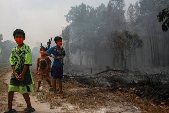 Asap Karhutla Kalimantan dan Papua Selimuti Gorontalo, Kualitas Udara Masuk Kategori Tidak Sehat
